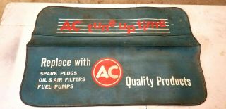 Vintage Ac Delco Vinyl Mechanics Protector Fender Cover / Mat Accessory