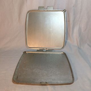 Chrome Sunbeam Waffle Maker Baker Model CG - 1 • Grill Plates •Working • Vintage 8