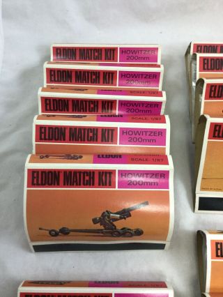 HO 1:87 Vintage Eldon Match Kit Model Armored Car Tank Howitzer Gun Half - Track 2