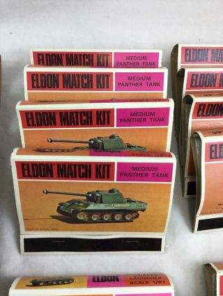 HO 1:87 Vintage Eldon Match Kit Model Armored Car Tank Howitzer Gun Half - Track 4