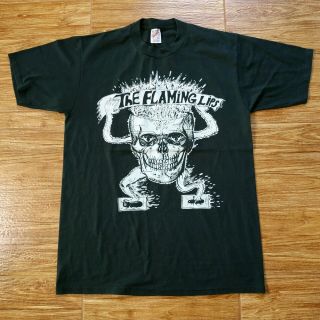 Vintage The Flaming Lips 90s T Shirt Grunge Band Tour Size L Nirvana Og