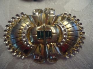 Vtg Jewelry CORO Duette Brooch Fur Clip 3 Need TLC 1940s all signed 7