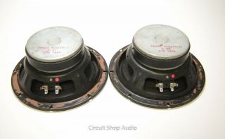 Vintage Phase Research 8 " Speakers / R Rt / 978 7934 / 8 Ohm - - Cs