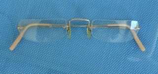 American Optical 1/10 12k Gf Plastic Lens Rimless Glasses