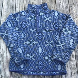 Vintage Patagonia Women’s Large Synchilla Snap - T Fleece Pullover Aztec Native