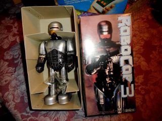 Vintage Robo Cop 3 Tin Wind Up Robot Toy Billiken Mib 1992