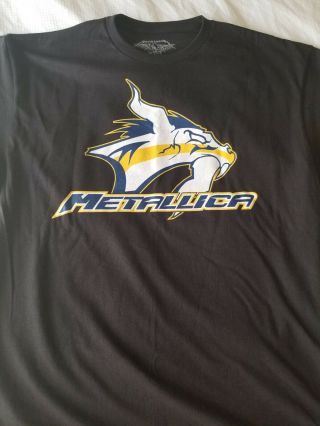 Metallica Nashville Concert T - Shirt 1/24/19 Size Xl Predators Style Logo
