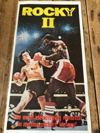 Rocky Ii Vintage Daybill Movie Poster Sylvester Stallone