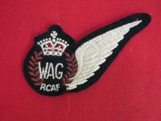 Wwii Era Canadian Raf Cloth Wag Half Wing