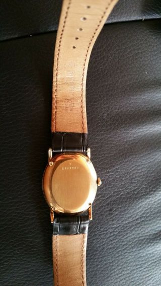 jaeger lecoultre Rare oval unisex 18k solid gold watch 3