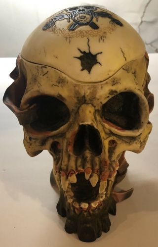 Metallica Vintage Rare Collectible Skull Ashtray 2002 Memorabilia Authentic