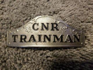 Vintage Cnr Canadian National Railway Trainman Hat Badge Rare