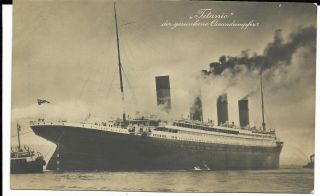 Titanic Vintage Postcard Pm April 27 1912 White Star Line Fantastic Detail View