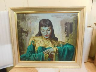 Tretchikoff Lady From Orient - Vintage Print - Hand Signed Large