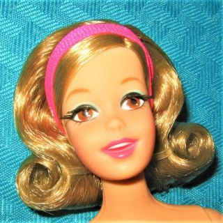 Vintage Look Barbie Francie Casey Twist N Turn Eyelashes Side Part Flip Becky