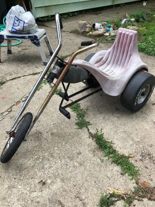 Vintage Amf Hot Seat Trike Chopper Big Wheel Evel Knievel Bmx