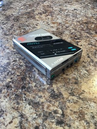 Vintage Sony Walkman Rare Model WM - F100 Cassette Player AM/FM Radio 3