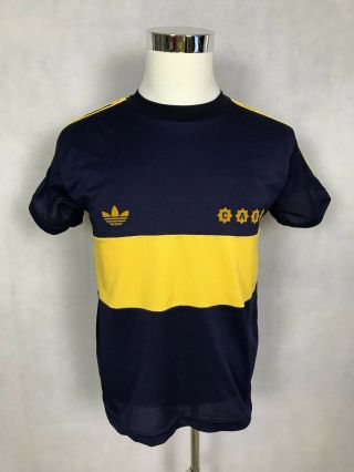 Vintage Adidas Originals Boca Juniors Mens Football Soccer Jersey Size L