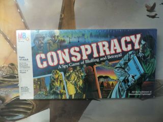 Vintage 1982 Conspiracy Board Game & Milton Bradley