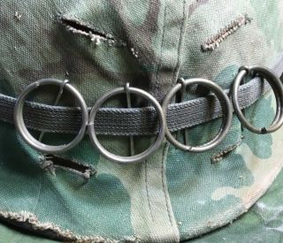 4 M2 M62 M67 Smoke Pull Rings For Us Army Usmc Vietnam War Helmet/ Boonie Hat