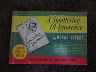 Armed Services Edition Paperback - Ww Ii - T - 7 A Smattering Of Ignorance - Levant