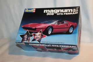Vintage 1982 Revell Magnum P.  I.  Red 308 Gts Ferrari Model Kit 7378 Tv Series