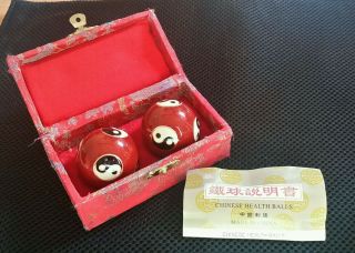 Vintage Chinese Health Balls " Baoding Balls "
