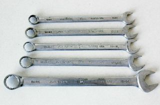 Vintage John Deere 5pc Metric Combination Wrench Set 11mm - 14mm,  18mm