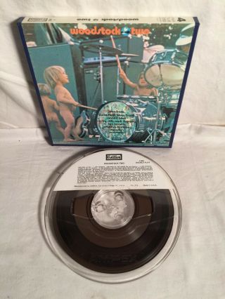 1971 Vintage Reel To Reel Tape Woodstock Two 7 1/2 Ips 4 Track Double Play