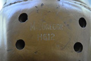 Vtg MacGregor H612 Notre Dame Fighting Irish leather Football Helmet 1940s - 50 ' s 2