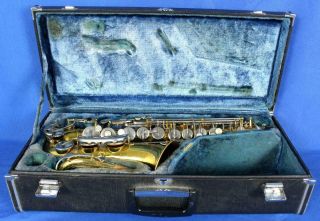 Vintage Armstrong Alto Saxophone Sax Woodwind Instrument W/case