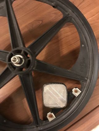 Set Of 2 Vintage ACS Z Mag Wheels Black 5 Spoke 8