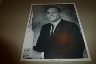 Ron Evans Vintage 8 X 10 Signed Photo Nasa Astronaut 1970s B/w Ronald E.