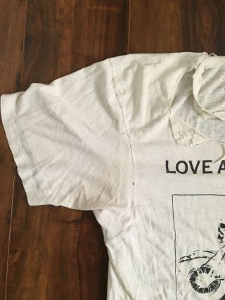 RARE VINTAGE 80 ' s 1989 Love and Rockets T - Shirt Bauhaus Tones On Tail XL 2