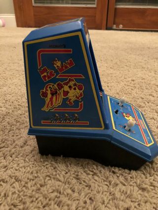 MS.  PACMAN Vintage Tabletop Electronic Game Coleco 1981 Mini Arcade 4