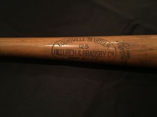 Vintage Babe Ruth H&B Louisville Slugger 125 Model Baseball Bat 34 