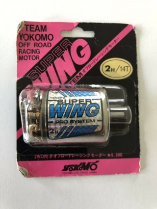 Vintage Team Yokomo Wing Brushed Racing Motor - Packaging - Rare & Htf