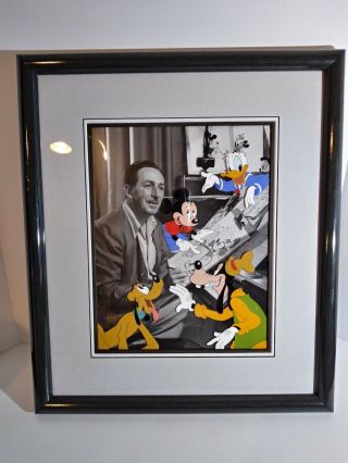 Rare Disney Cel Walts Drawing Board Limited Edition Hand Painted Cel 5