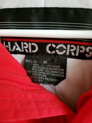 Hard Corps Vtg Gore - Tex Waterproof Insulated Belted Zip Ski Snow Suit Men ' s M 6