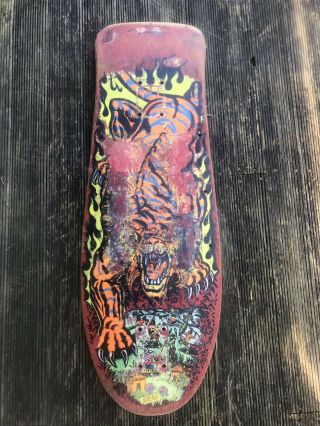 Vintage Santa Cruz Salba Tiger Steve Alba Og Skateboard Deck