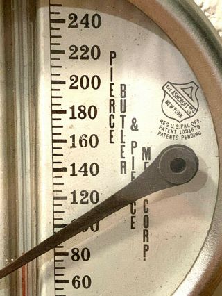 Vintage Brass Temperature & Pressure Gauge By ASHCROFT,  Steampunk,  Antique 8