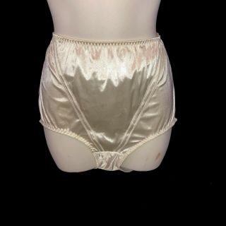 Maidenform Size 9 Vintage Ivory Nylon Panty Sissy Second Skin 13 In Wide