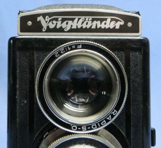 Rare Vintage Voigtlander Brilliant w/Heliar 7.  5cm f/3.  5 Lens VGC 4