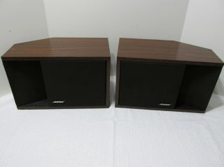 Vintage Bose 201 Series Ii Woodgrain Main / Bookshelf Stereo Speakers