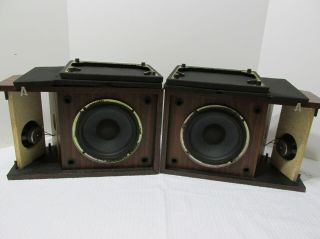 Vintage Bose 201 Series II Woodgrain Main / Bookshelf Stereo Speakers 3