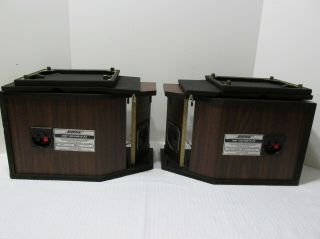 Vintage Bose 201 Series II Woodgrain Main / Bookshelf Stereo Speakers 5