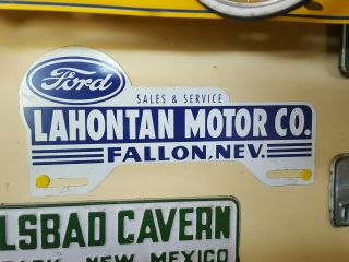Fallon Nevada Lahontan Ford Motor Co.  Vintage License Plate Topper