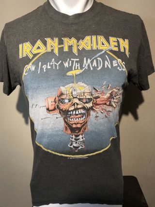 Vtg 1988 Iron Maiden Seventh Son Of A Seventh Son 50/50 Concert Tee - M