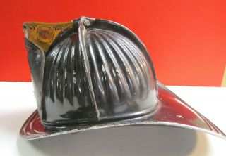 Vintage Cairns & Brothers Aluminum Fire Helmet with Leather Badge - Lorain,  Ohio 2