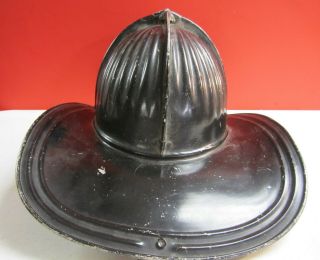 Vintage Cairns & Brothers Aluminum Fire Helmet with Leather Badge - Lorain,  Ohio 5